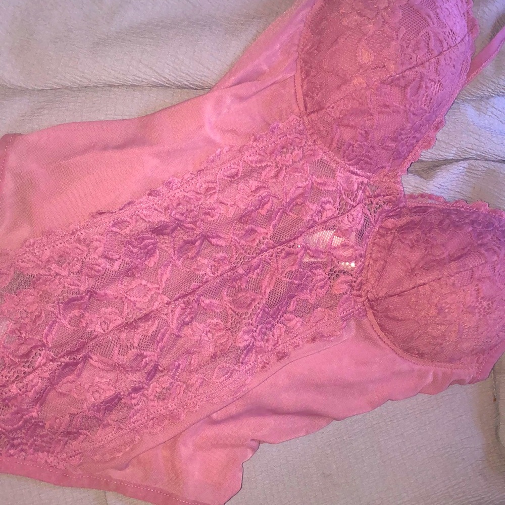 This lingerie is super cute and flirty and it’s pink who doesn’t love pink